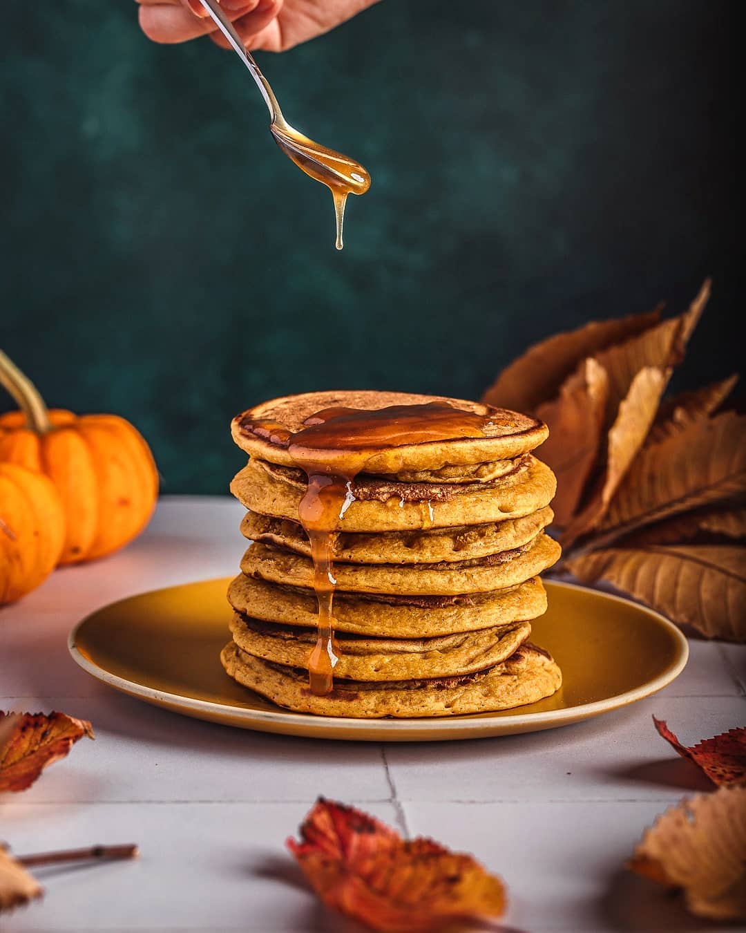Homemade Vegan Pumpkin Pancakes