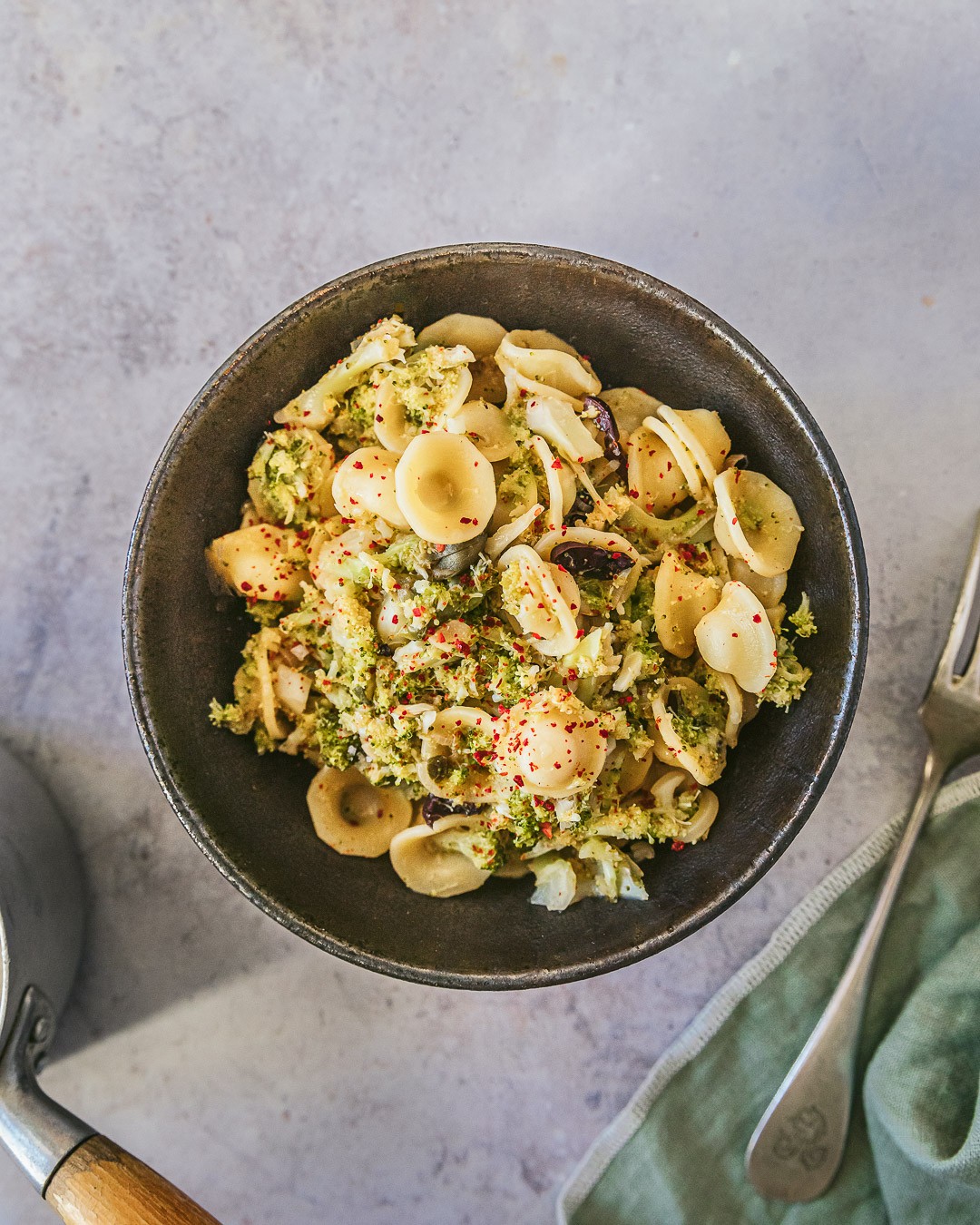 Broccoli Orecchiette Pasta Dish
