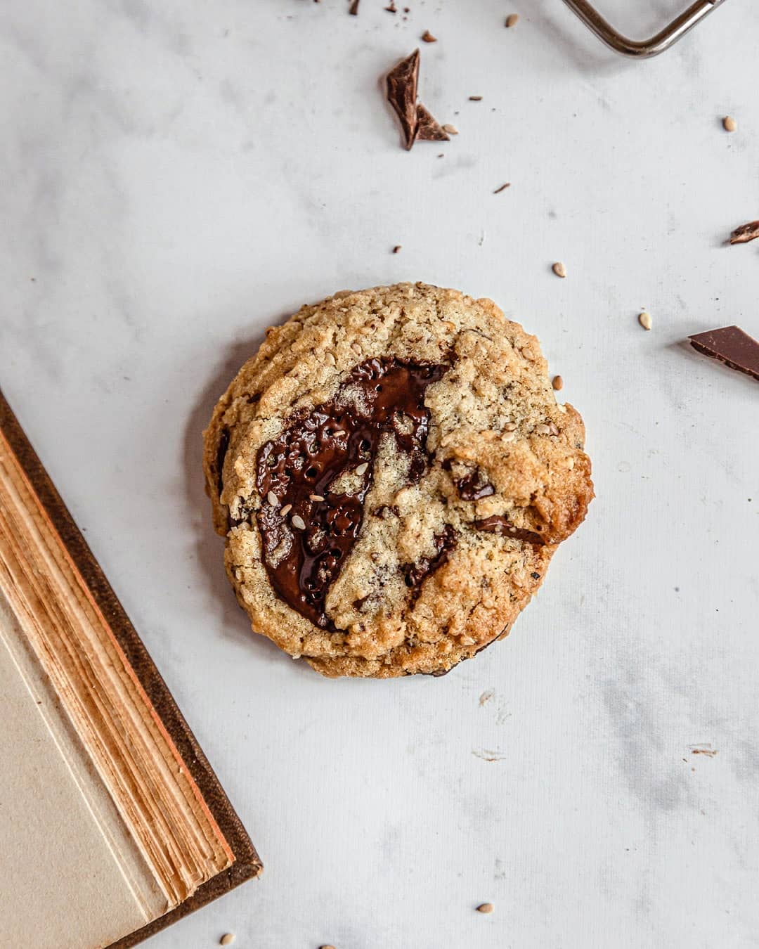 Vegan Chocolate Tahini Cookies