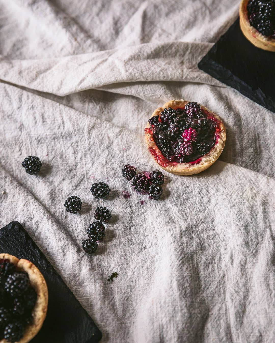 Small Wild Blackberry Tarts