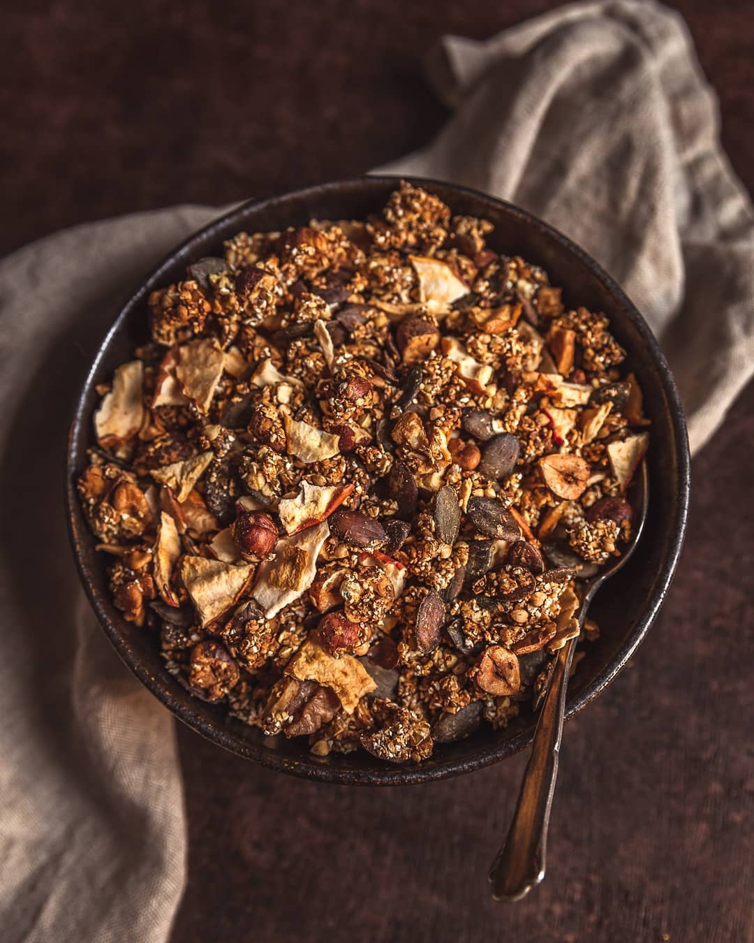 Sugar-Free Spiced Apple Granola