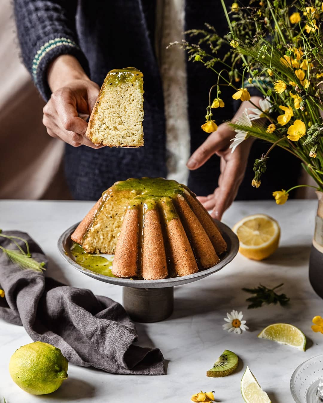 Lemon and Kiwi Cake