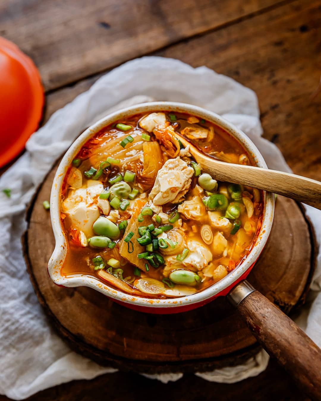 Kimchi and Silken Tofu Soup