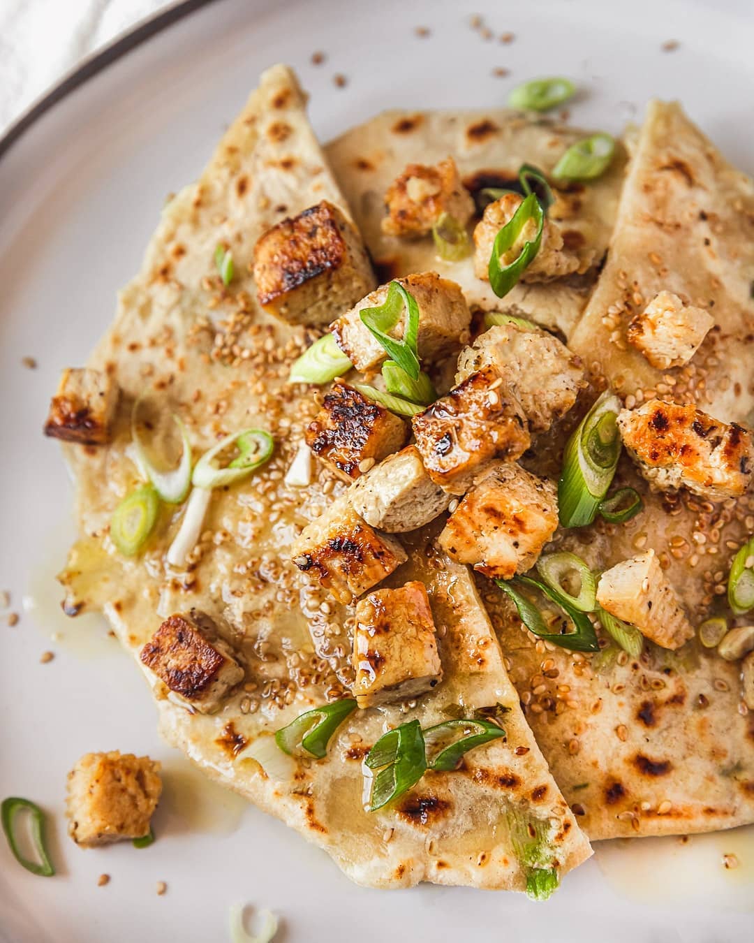Simple Flatbreads with Spring Onions