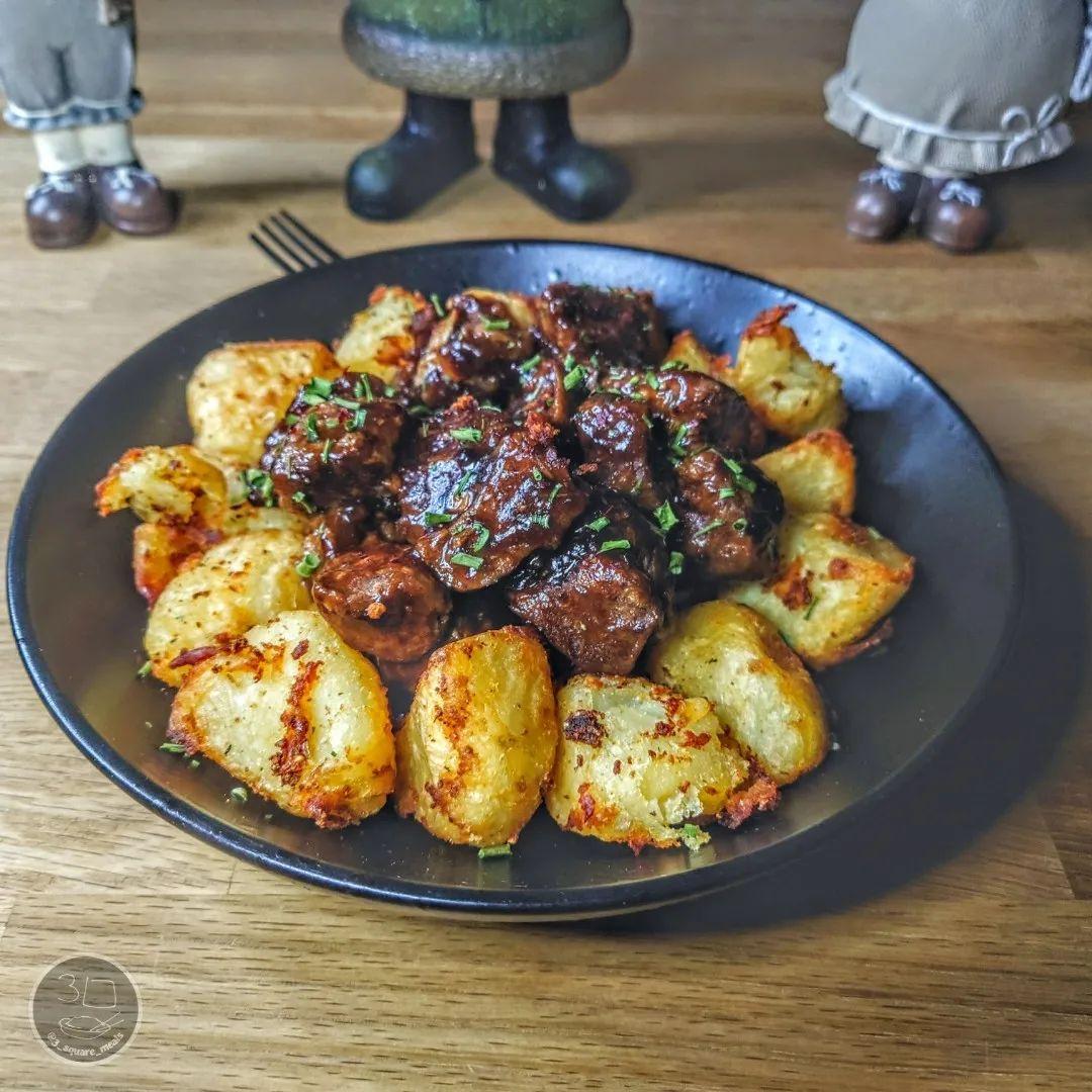 Plant-Based Steak and Roast Potatoes