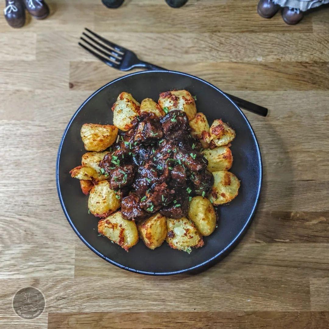 Plant-Based Steak and Roast Potatoes