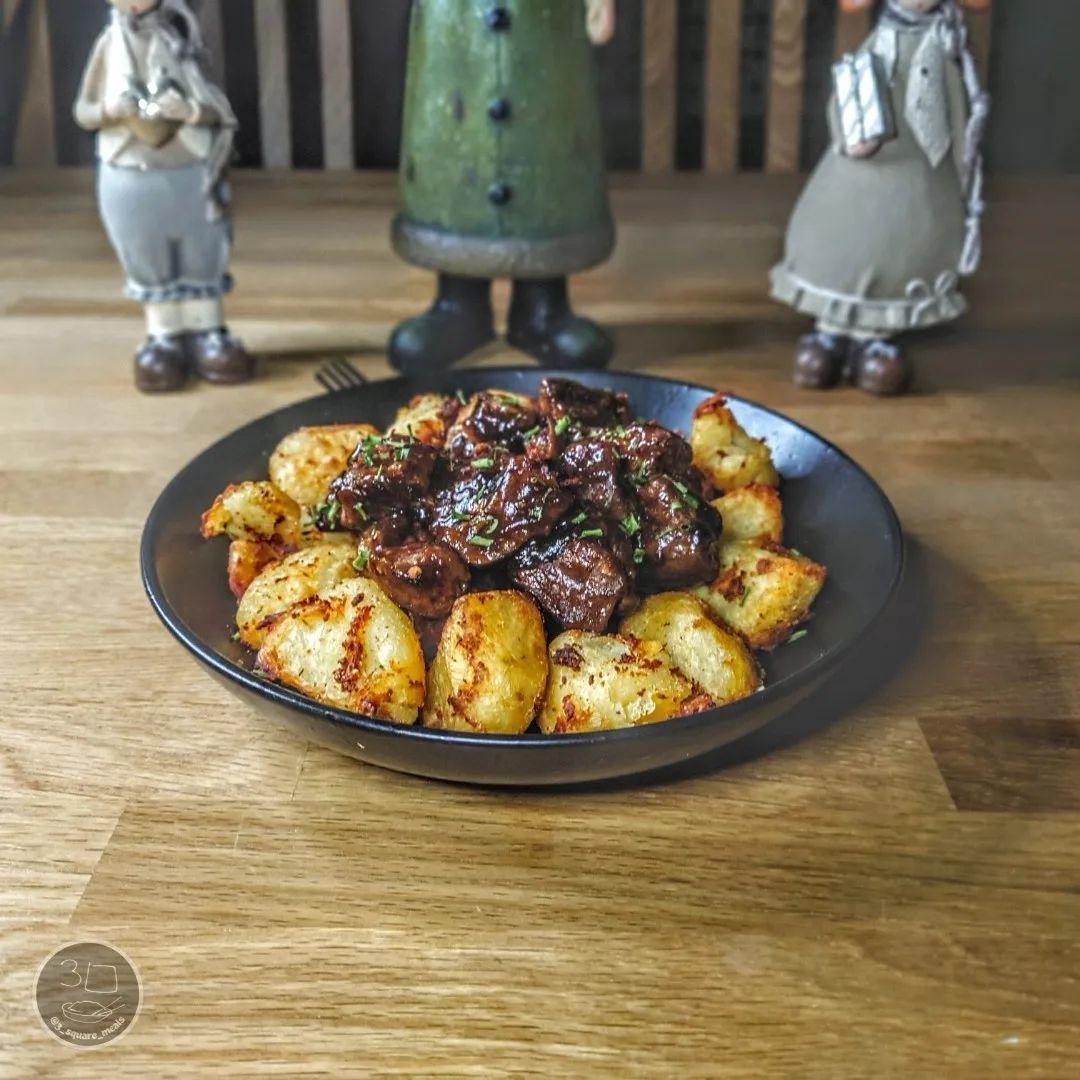 Plant-Based Steak and Roast Potatoes