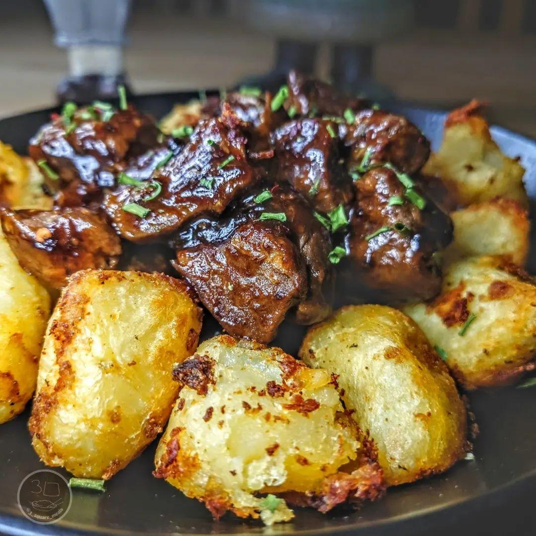 Plant-Based Steak and Roast Potatoes