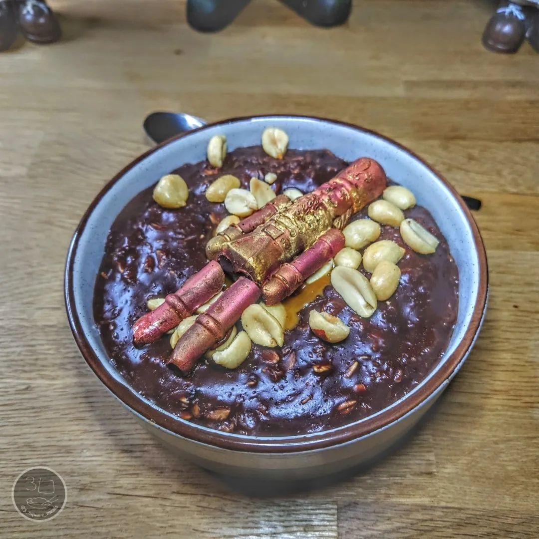 Chocolate Nutcracker Sweet Porridge Breakfast