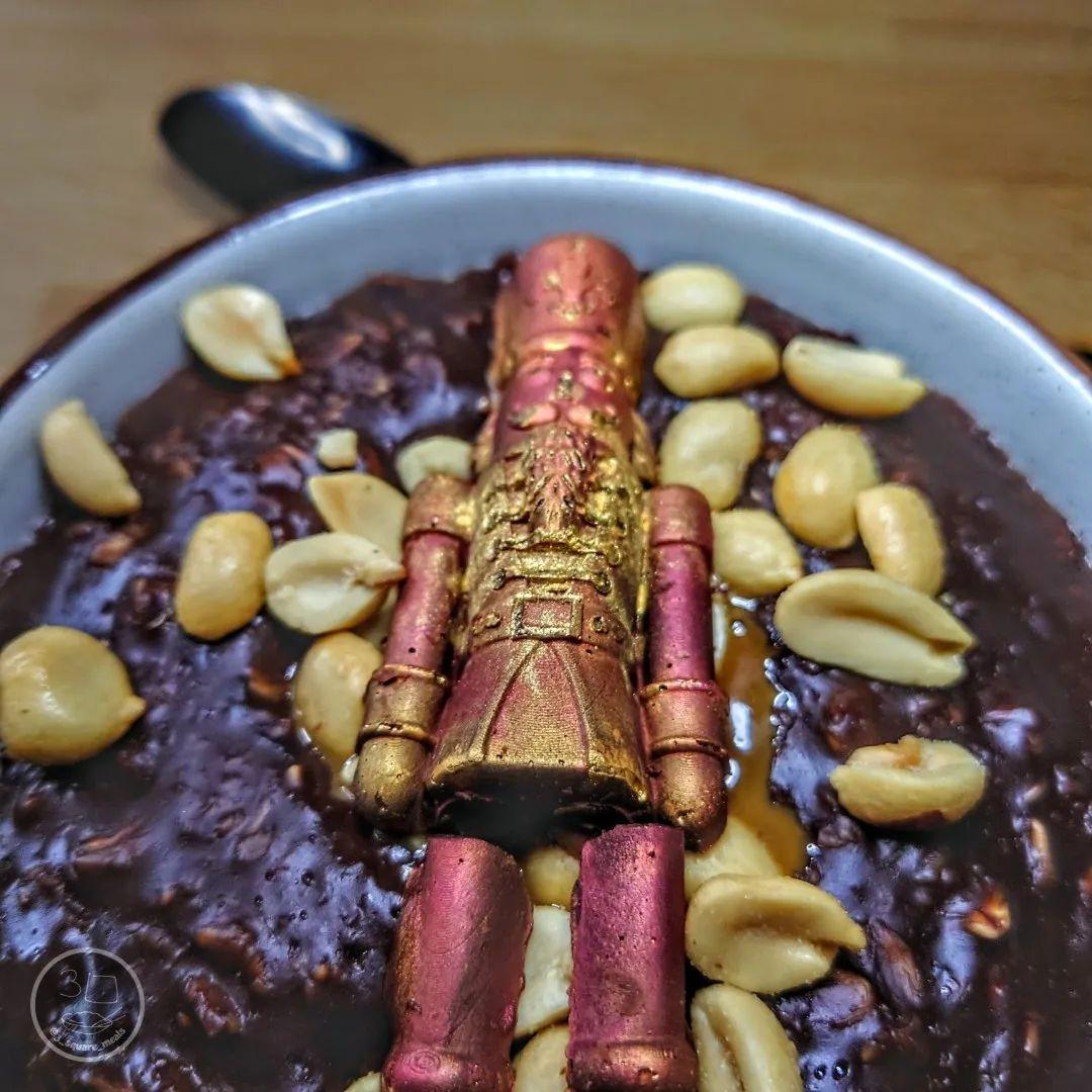 Chocolate Nutcracker Sweet Porridge Breakfast