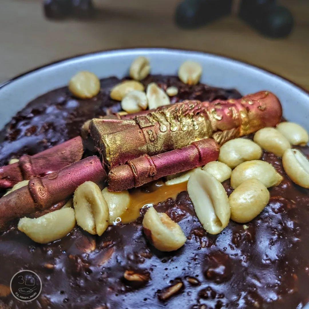 Chocolate Nutcracker Sweet Porridge Breakfast