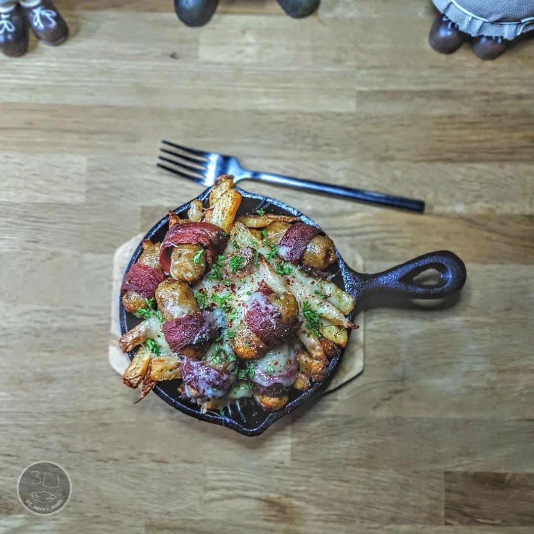Cheesy Pigs in Blankets Loaded Fries