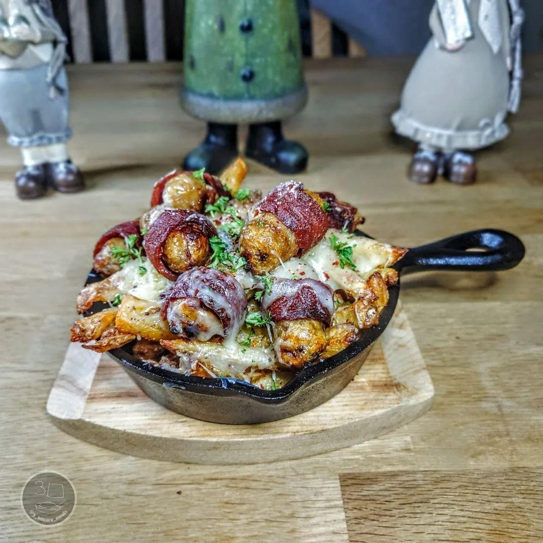 Cheesy Pigs in Blankets Loaded Fries