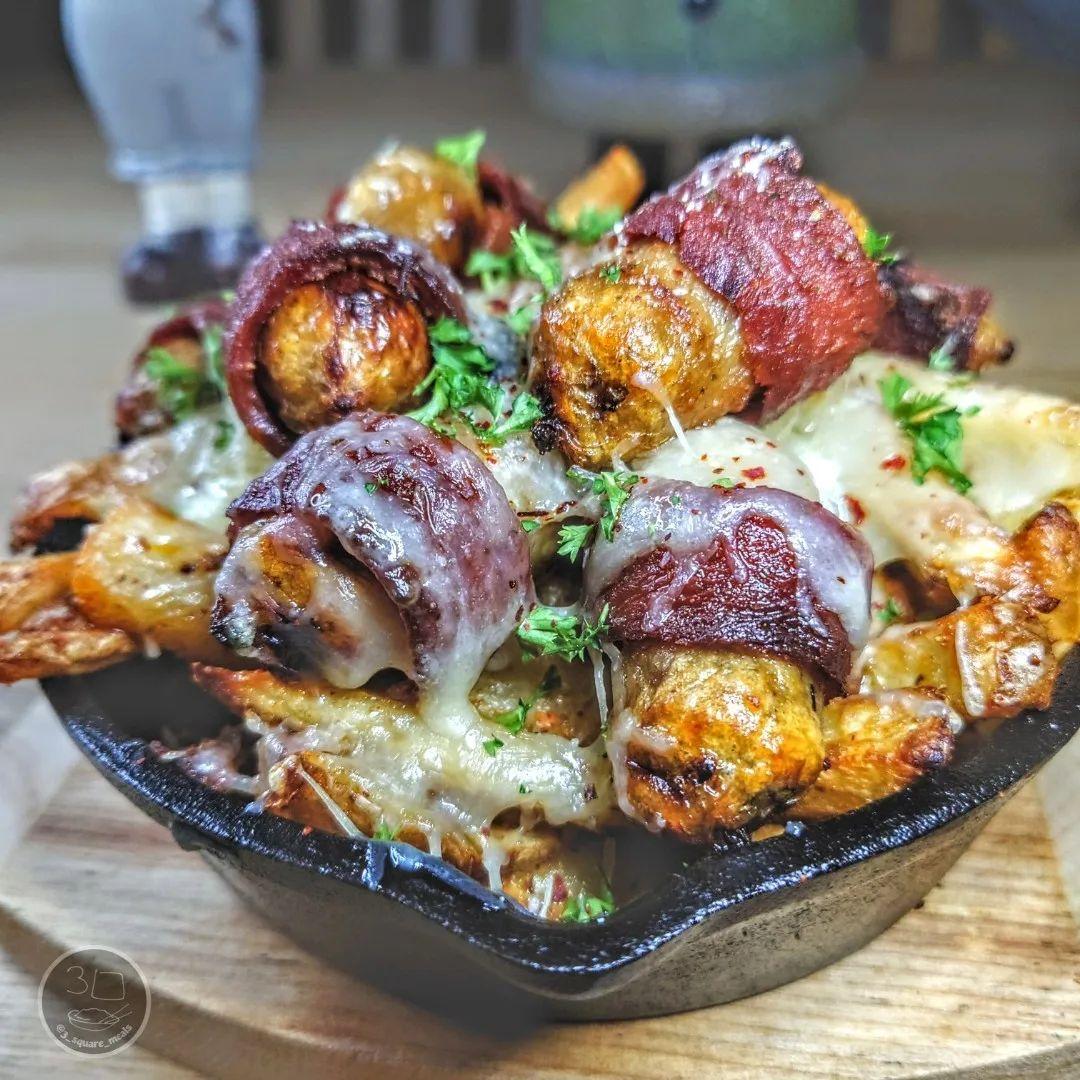 Cheesy Pigs in Blankets Loaded Fries