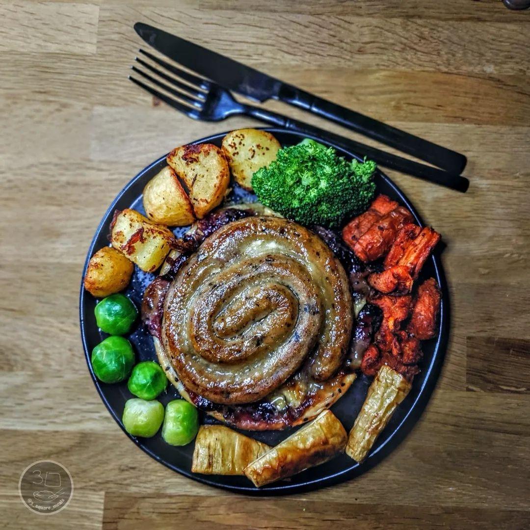 Festive Sausage Brie Cranberry Tart