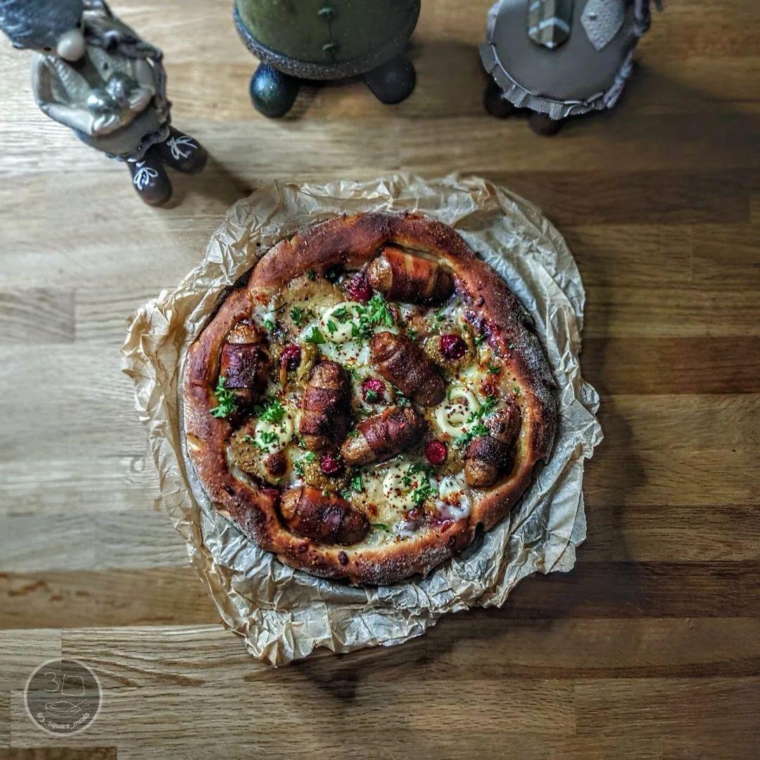 Festive Christmas Pizza