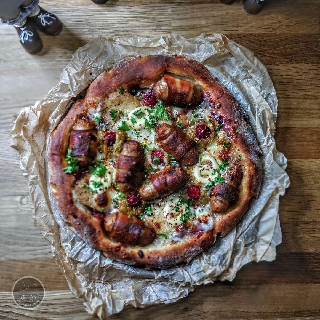 Festive Christmas Pizza