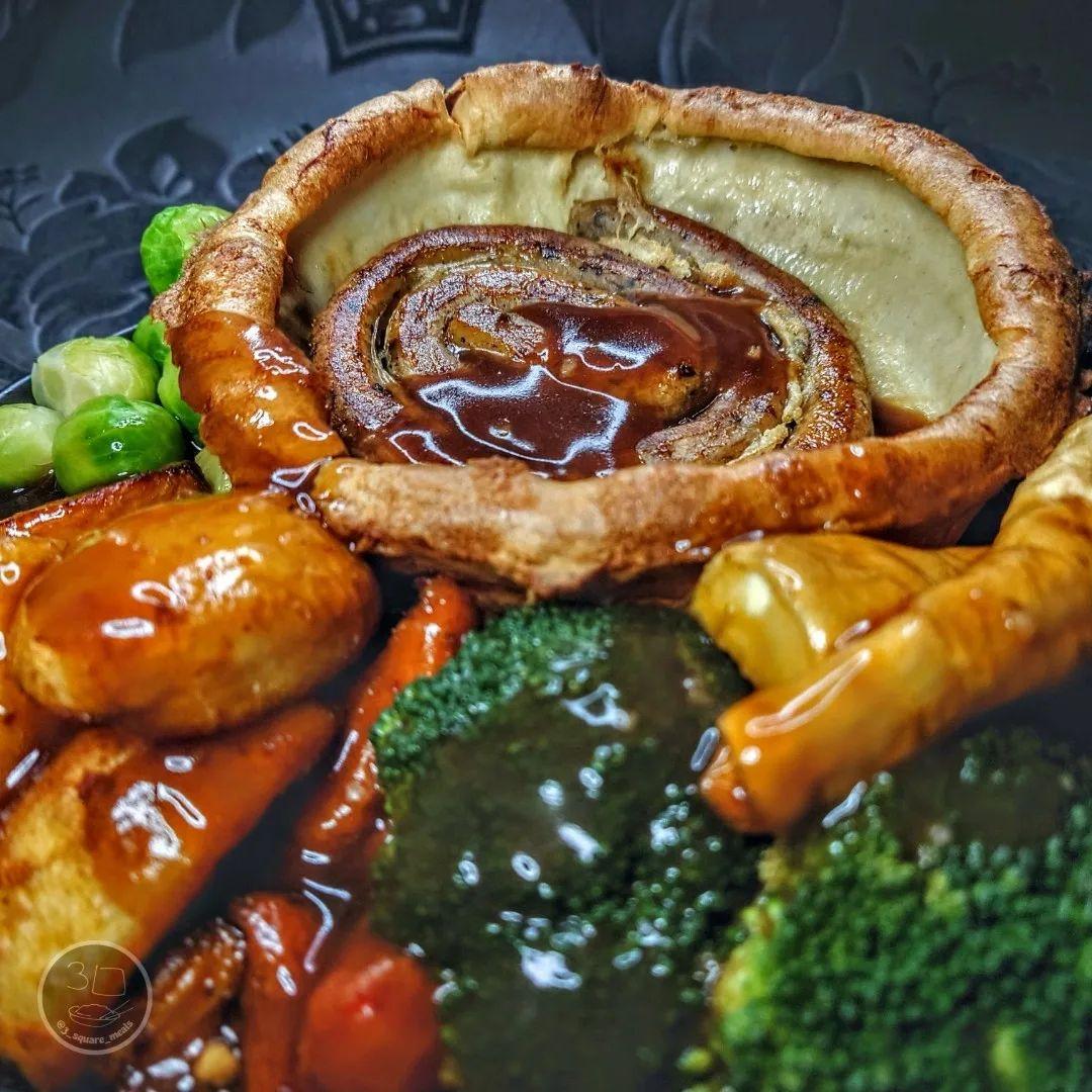 Vegetarian Toad in the Hole with Roasted Veggies