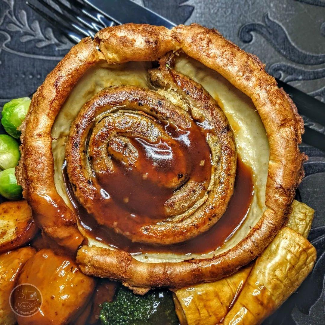 Vegetarian Toad in the Hole with Roasted Veggies