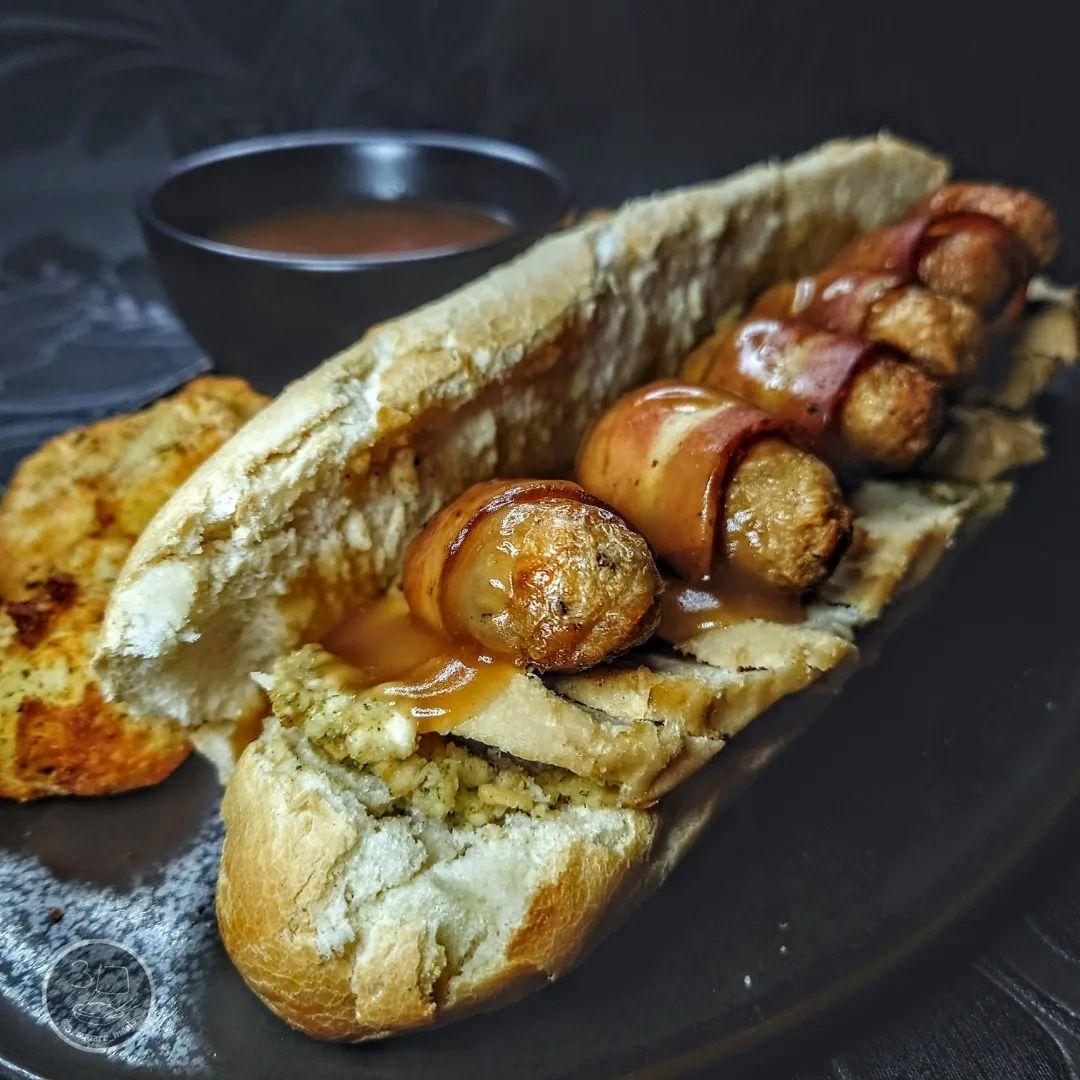 Christmas Plant-Based Baguette Sandwich