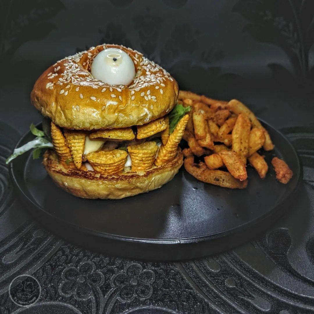 Halloween Cyclops Monster Burger