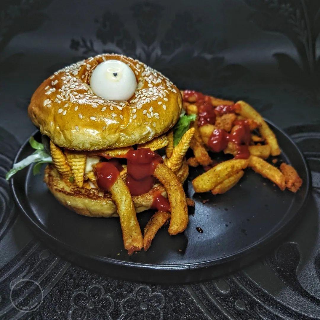 Halloween Cyclops Monster Burger