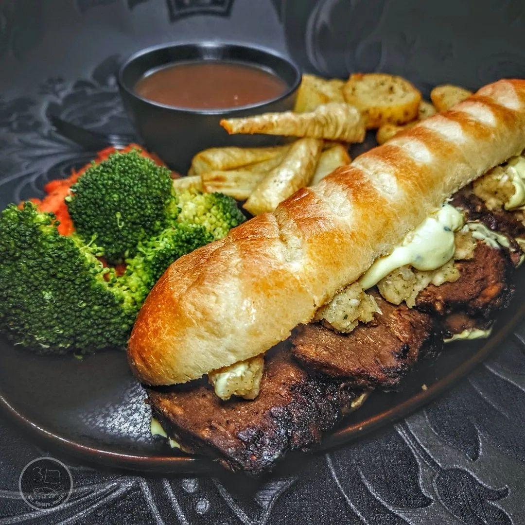 Roast Dinner Baguette Sandwich