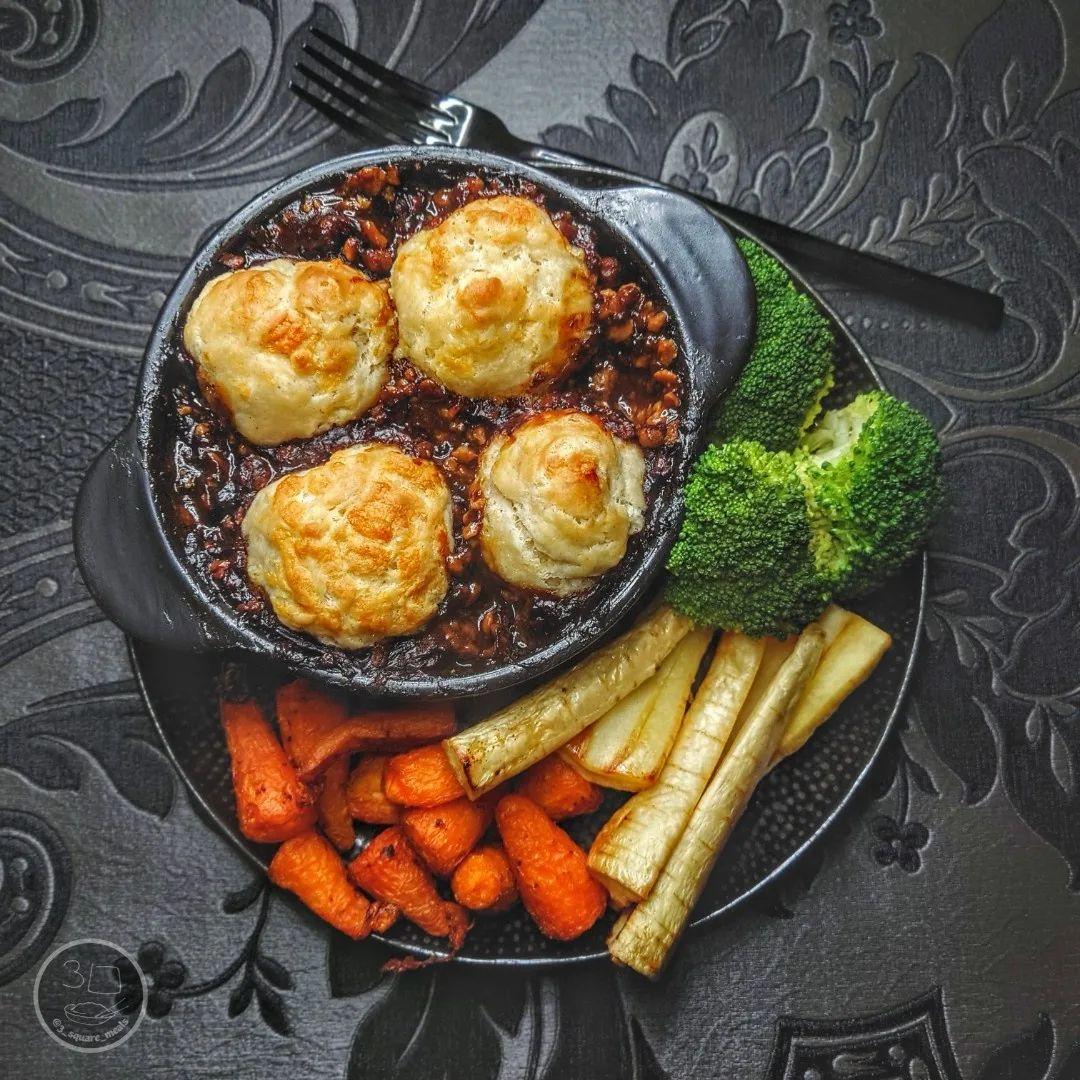 Mince and Smoked Cheddar Dumplings