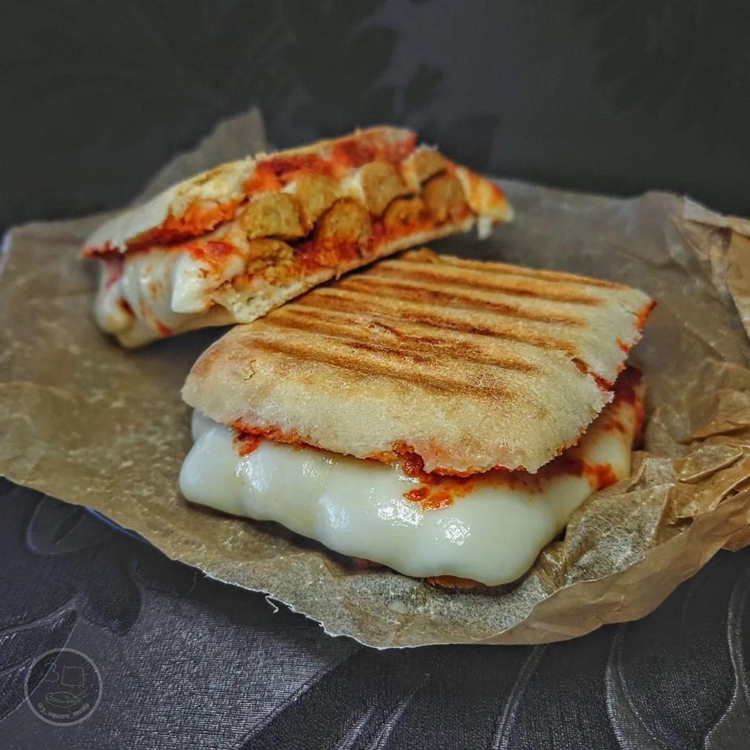 Easy Vegetarian Pizza Panini