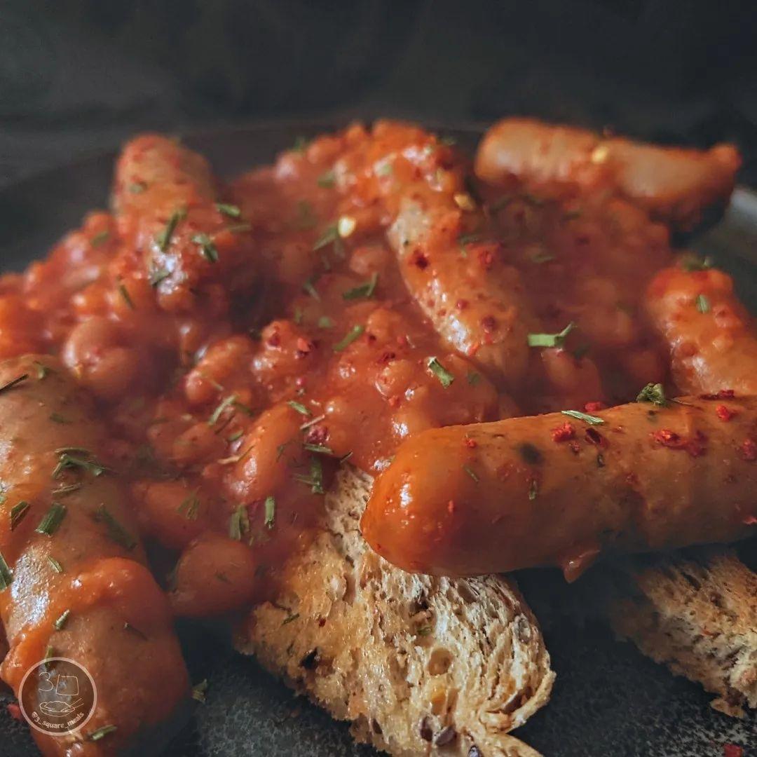 Sausage and Beans on Toast