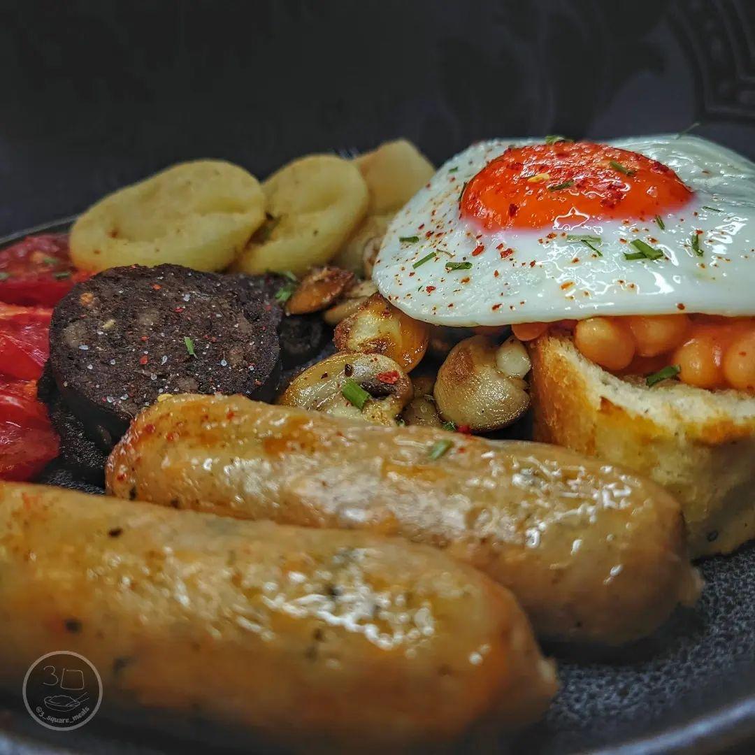 Vegetarian Brunch with Fried Eggs