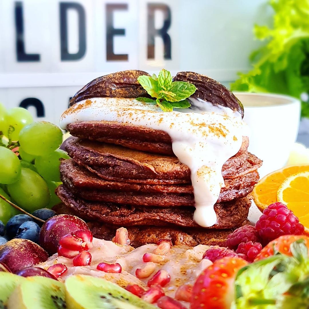 Sweet Spiced Beetroot Pancakes
