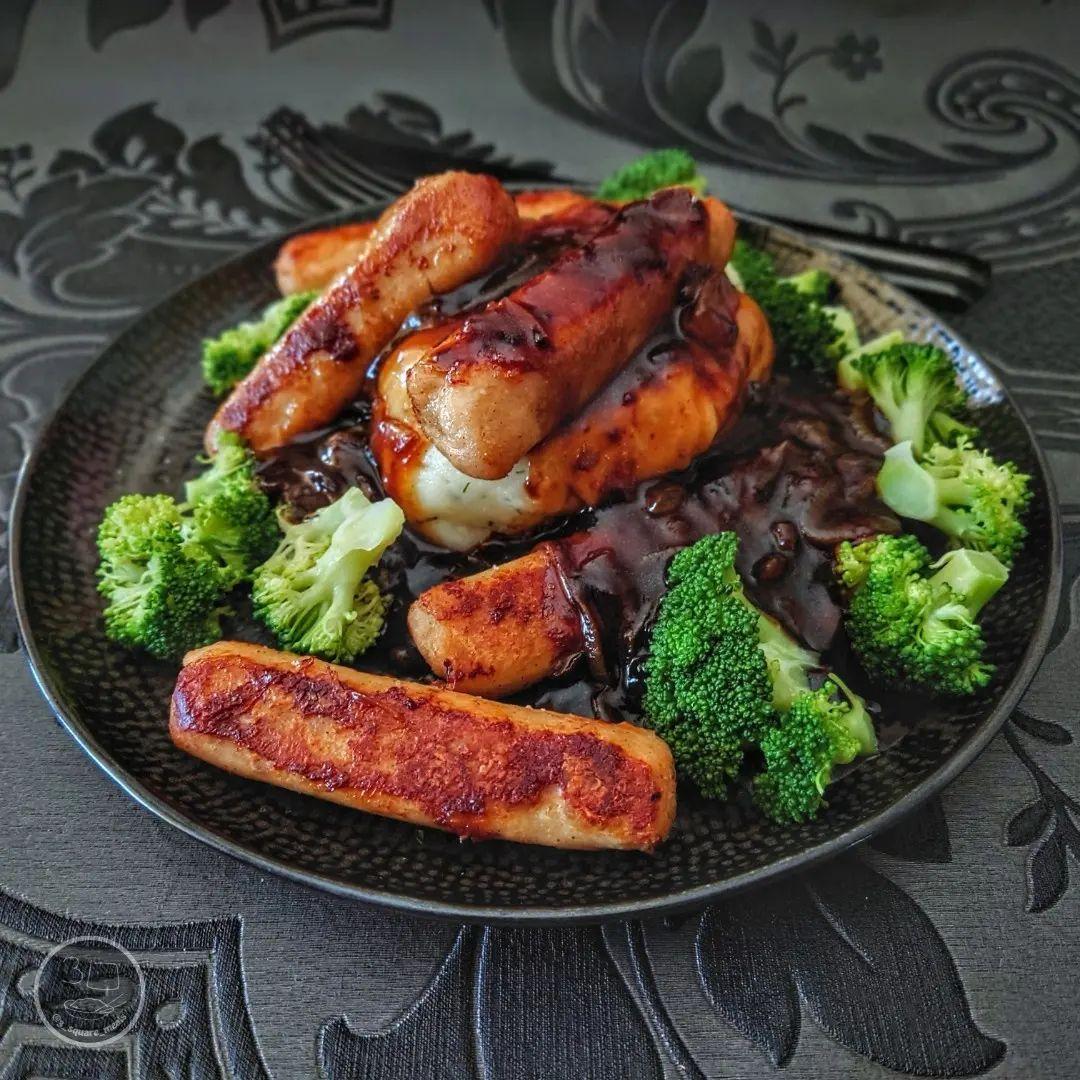 Bangers and Mash with Onion Gravy