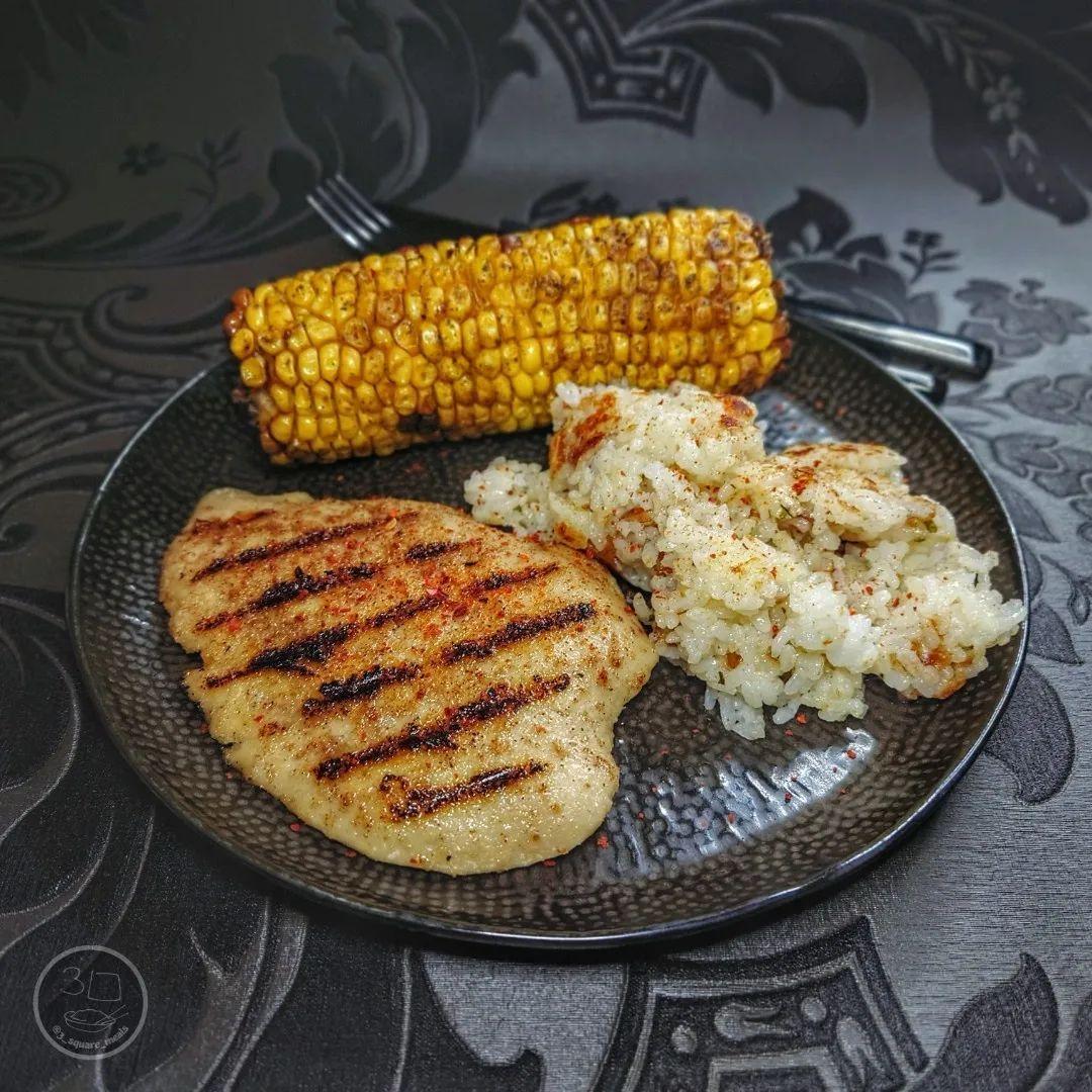 Vegetarian Corn and Cheese Fried Rice