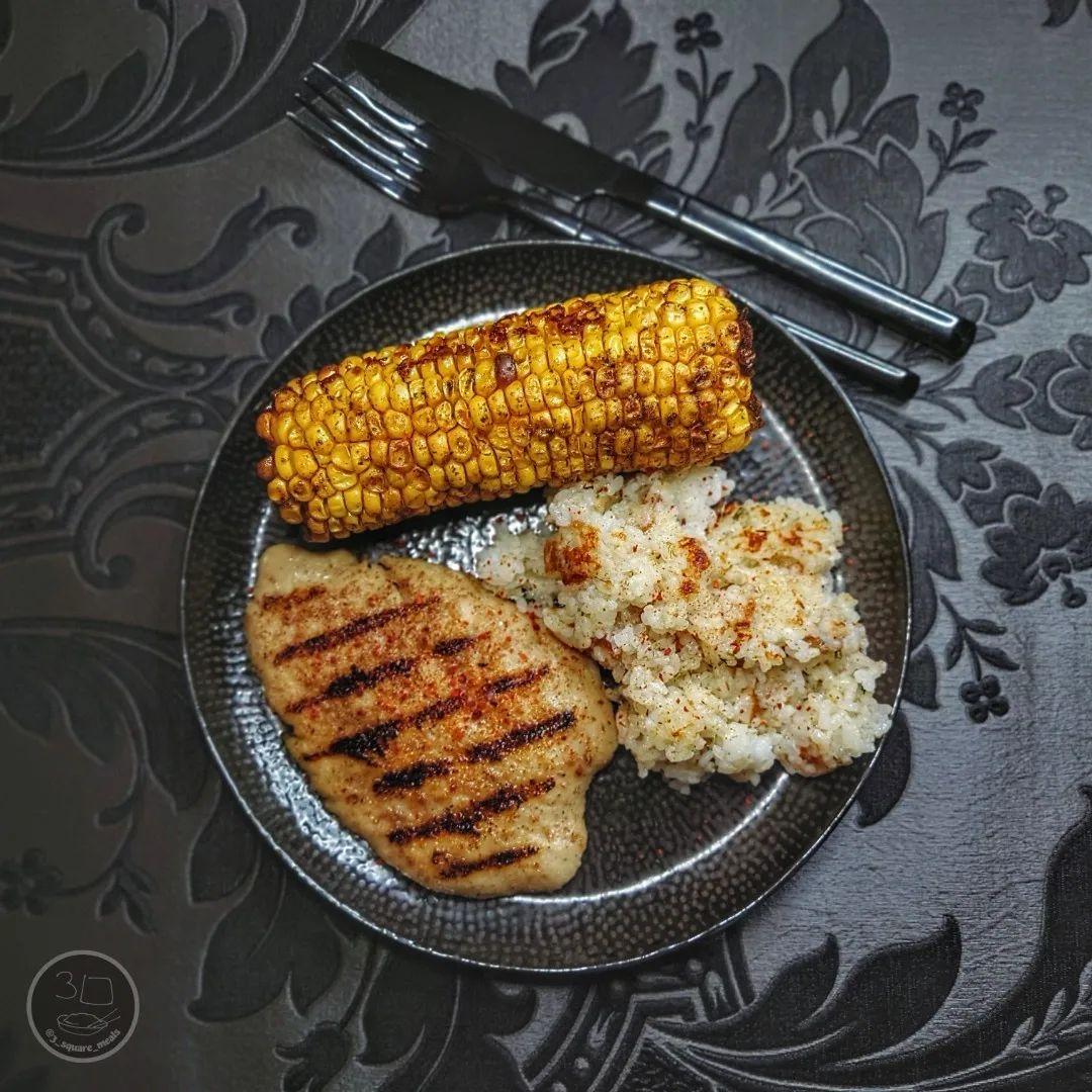 Vegetarian Corn and Cheese Fried Rice