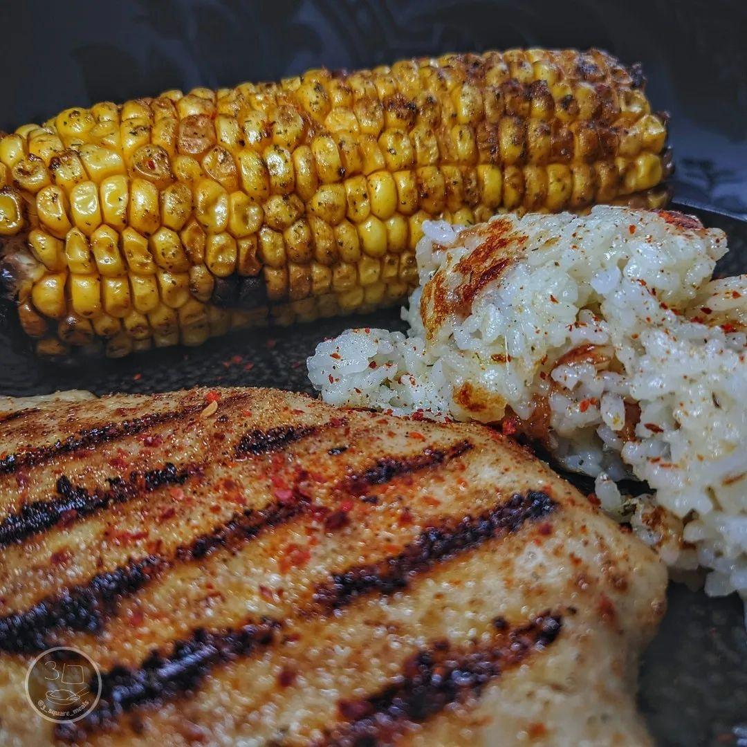 Vegetarian Corn and Cheese Fried Rice
