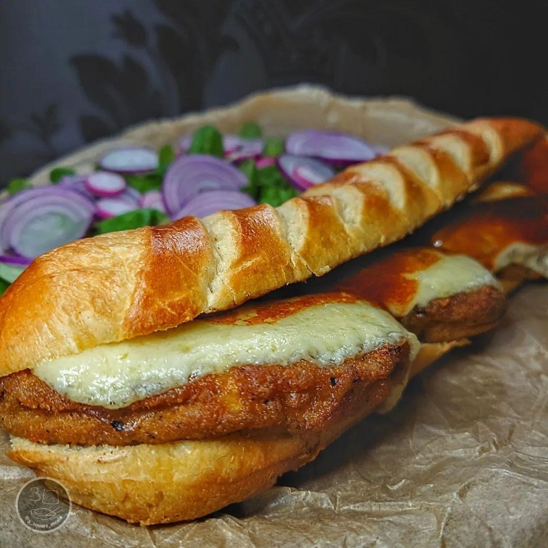 Southern Fried Baguette Sandwich