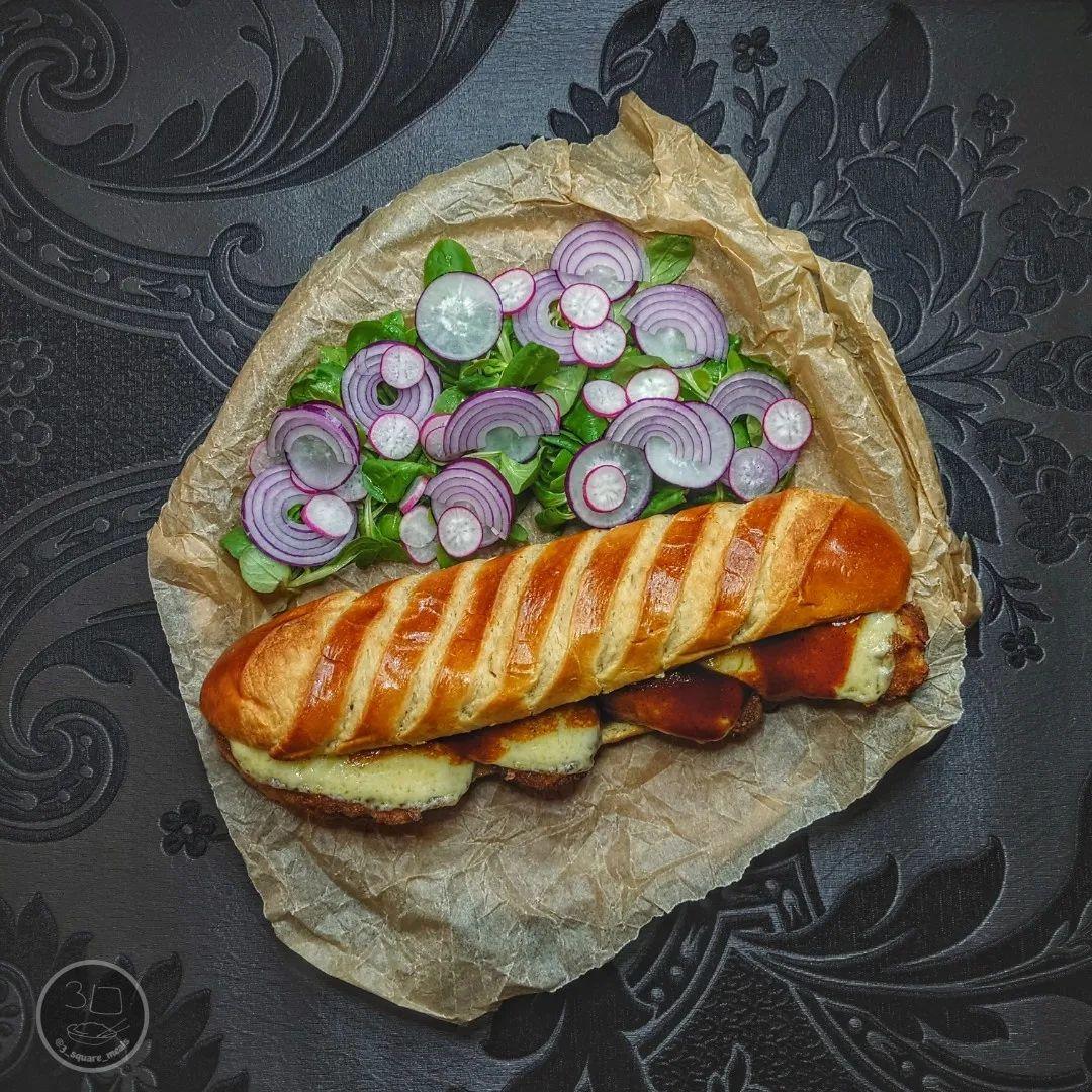 Southern Fried Baguette Sandwich