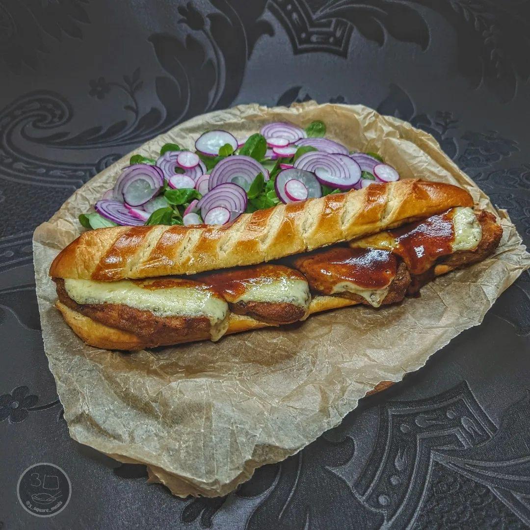 Southern Fried Baguette Sandwich