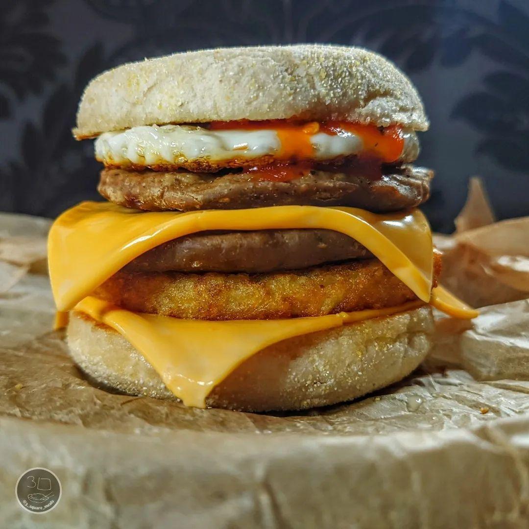 Vegetarian Mcmuffin Breakfast Sandwich