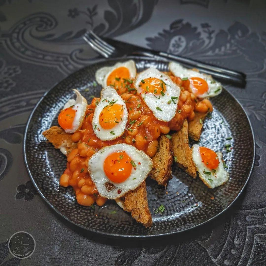 Eggs and Beans on Toast