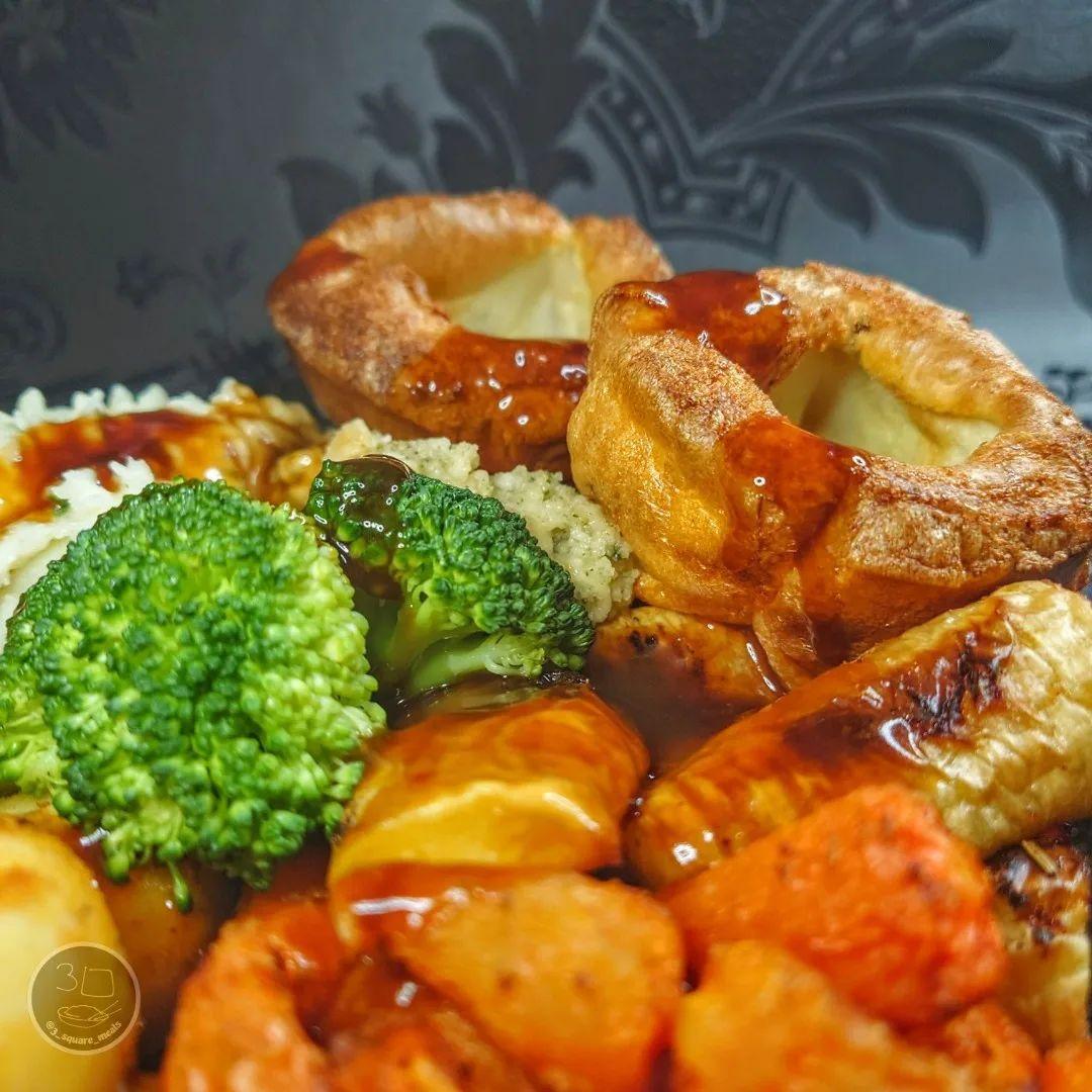 Vegetarian British Sunday Roast Dinner