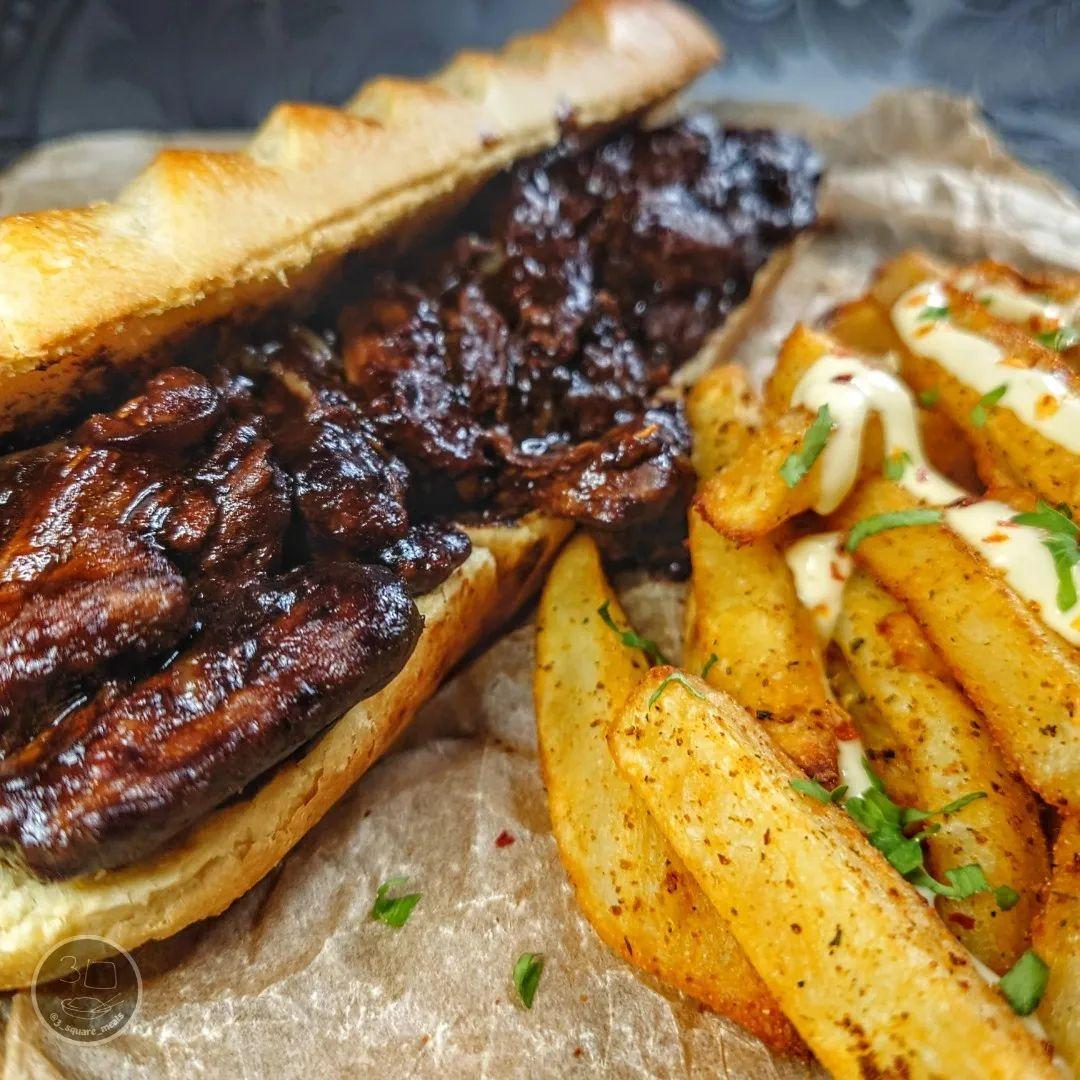 Caramelised Onion Gravy Baguette