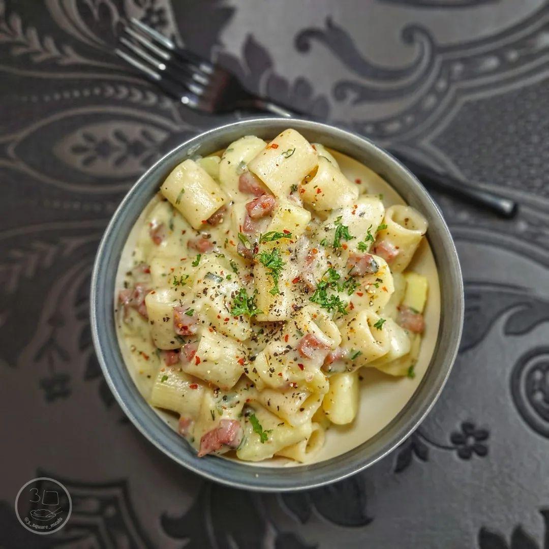 Double Carb Carbonara Pasta