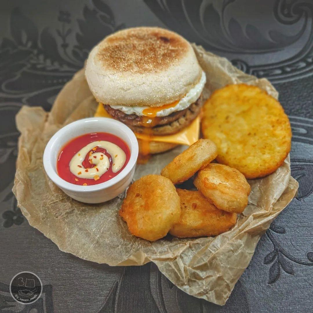 Vegetarian Mcmuffin-Style Breakfast