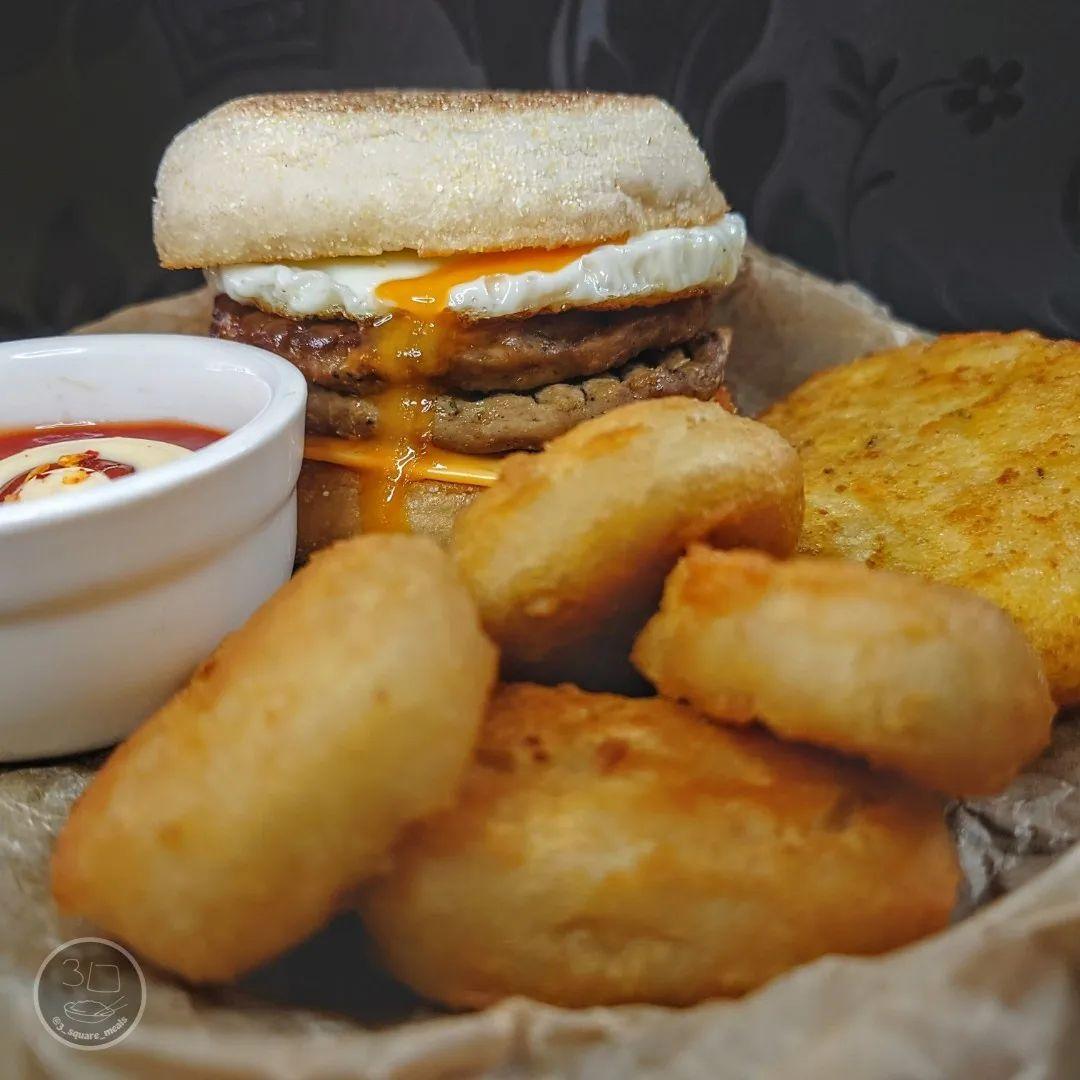 Vegetarian Mcmuffin-Style Breakfast