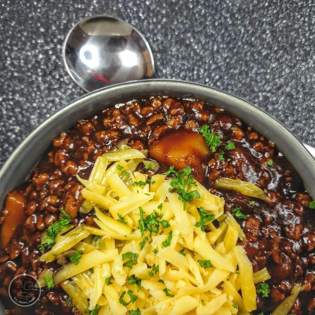 Mince and Tatties with Vegetarian Twist