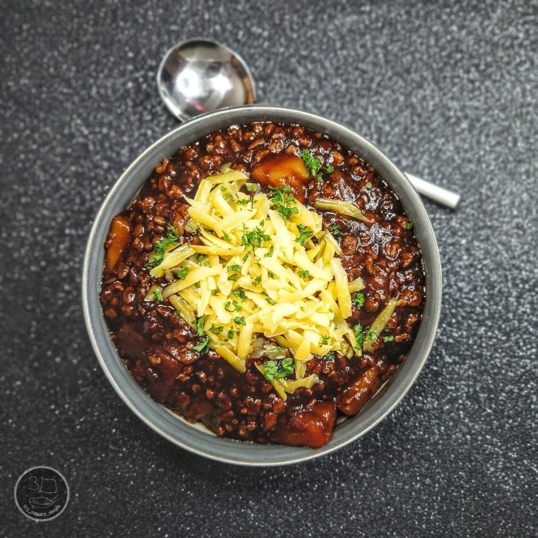 Mince and Tatties with Vegetarian Twist