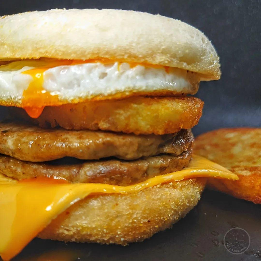 Double Sausage and Egg Mcmuffin Fakeaway