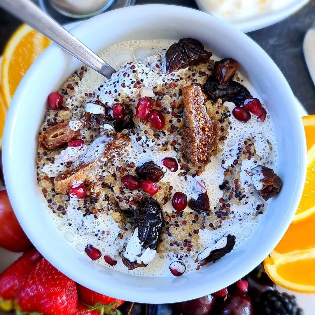 Creamy Cinnamon Ginger Quinoa Porridge